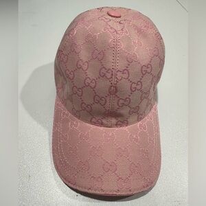 Gucci Pink Monogram Hat